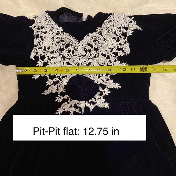 Vintage 1993 EUC (wore 1x) Jessica McClintock (made from pattern) Girls size 5 - Picture 13 of 15